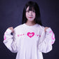 「愛」ハートプリントロンT（「Love」logo long sleeve t-shirt）