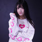 「愛」ハートプリントロンT（「Love」logo long sleeve t-shirt）