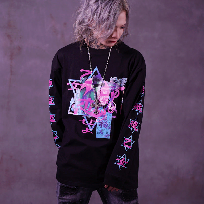 long-sleeved T-shirt/命短シ恋セヨ乙女。L/Tee